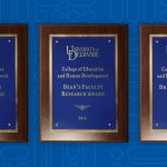 Three CEHD award plaques