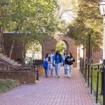 Fall and friends at UD -- campus beauty photos with SMAs on The Green.