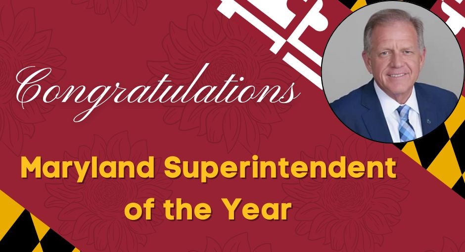 Jeffrey Lawson, superintendent of Cecil County Public Schools in Maryland and CEHD alum, was named 2025 Maryland Superintendent of the Year.